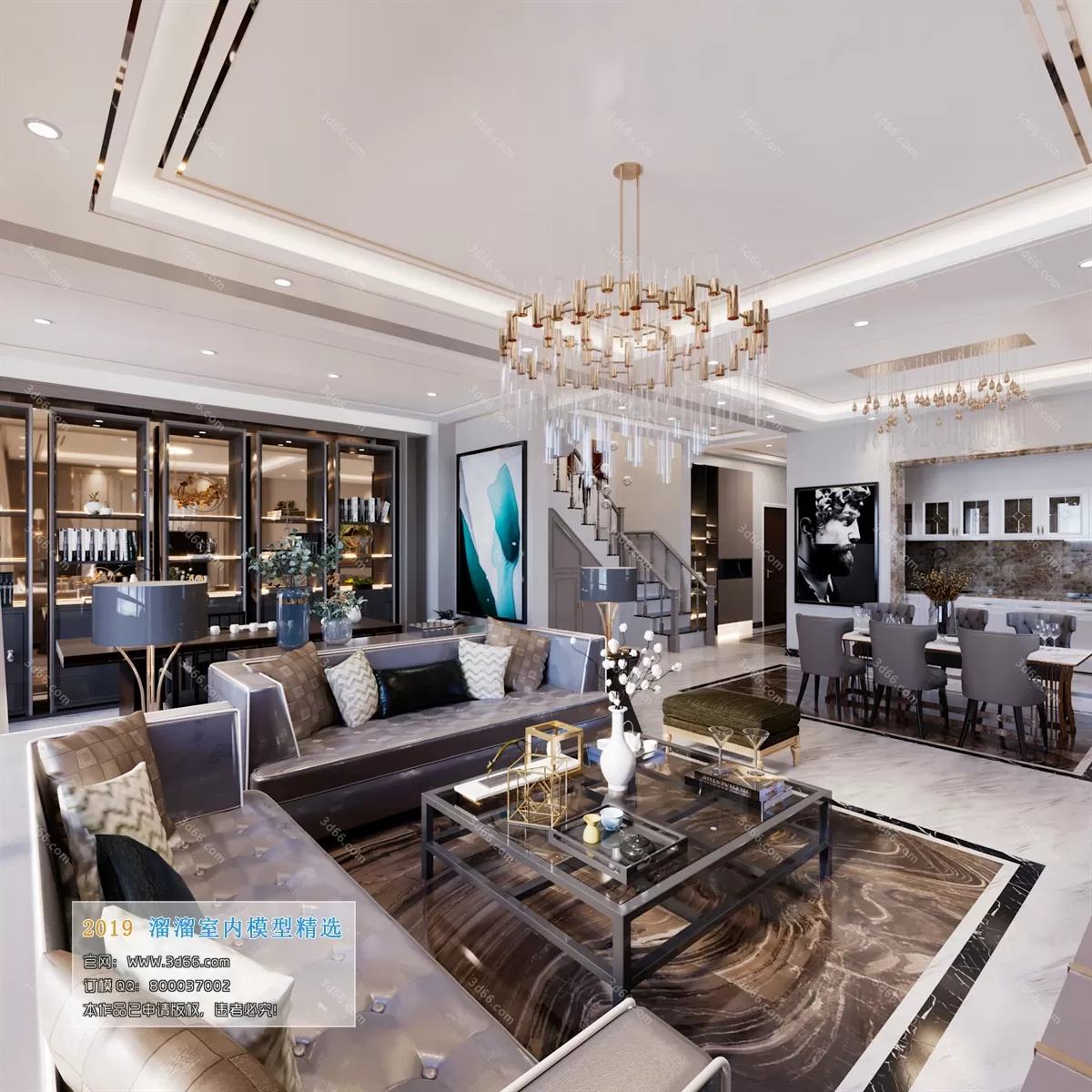 INTERIOR 3D MODELS - LIVING ROOM 3D MODELS