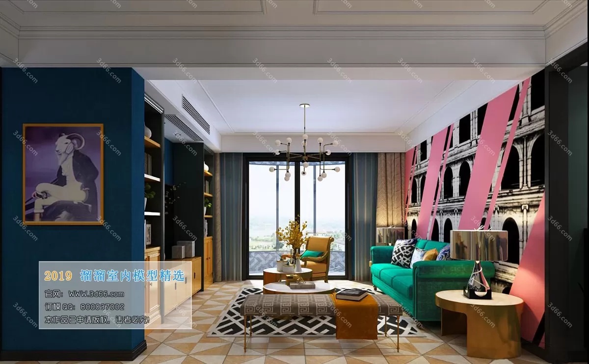 INTERIOR 3D MODELS - LIVING ROOM 3D MODELS