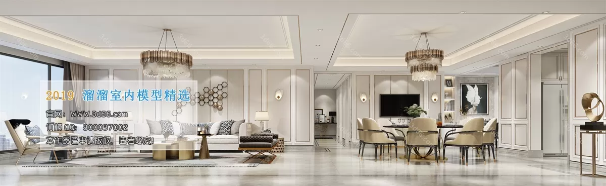 INTERIOR 3D MODELS - LIVING ROOM 3D MODELS