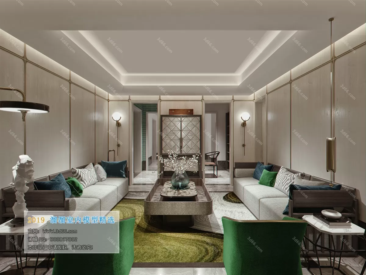 INTERIOR 3D MODELS - LIVING ROOM 3D MODELS