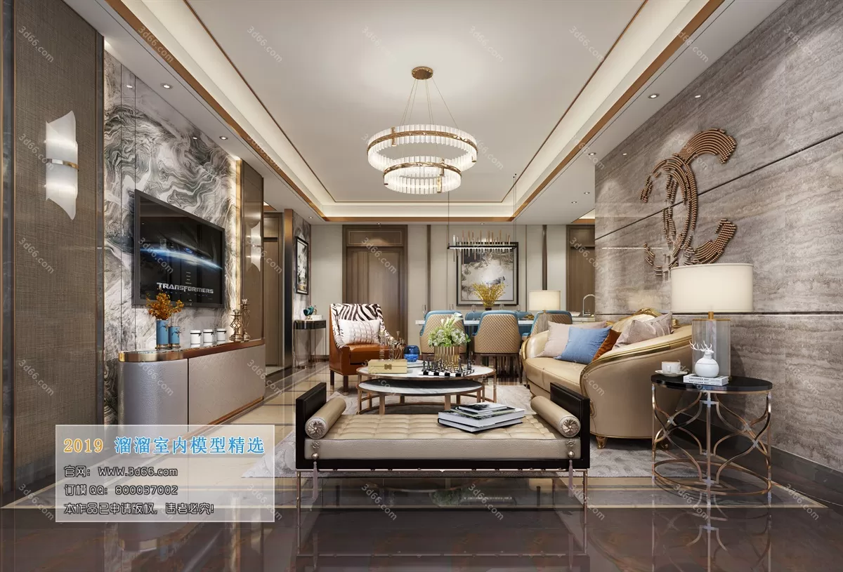 INTERIOR 3D MODELS - LIVING ROOM 3D MODELS