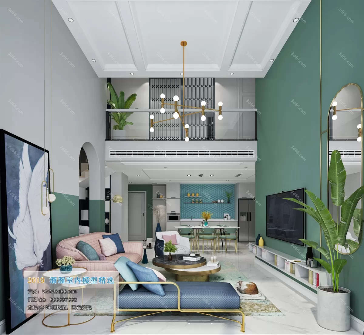 INTERIOR 3D MODELS - LIVING ROOM 3D MODELS