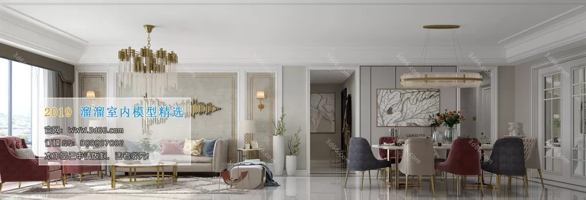 INTERIOR 3D MODELS - LIVING ROOM 3D MODELS