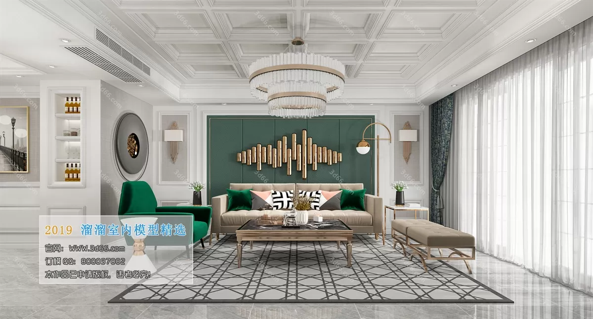 INTERIOR 3D MODELS - LIVING ROOM 3D MODELS