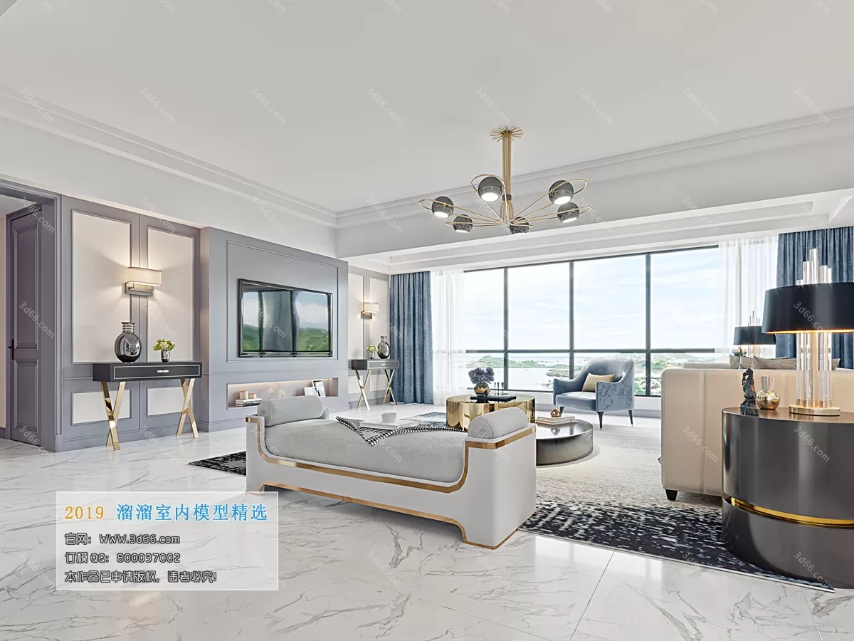 INTERIOR 3D MODELS - LIVING ROOM 3D MODELS