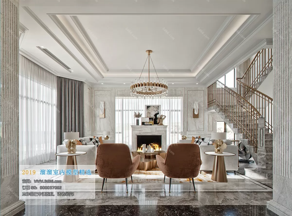 INTERIOR 3D MODELS - LIVING ROOM 3D MODELS