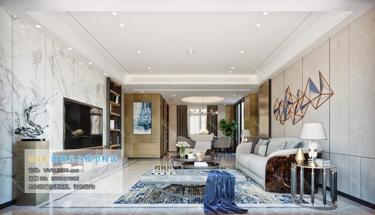 INTERIOR 3D MODELS - LIVING ROOM 3D MODELS