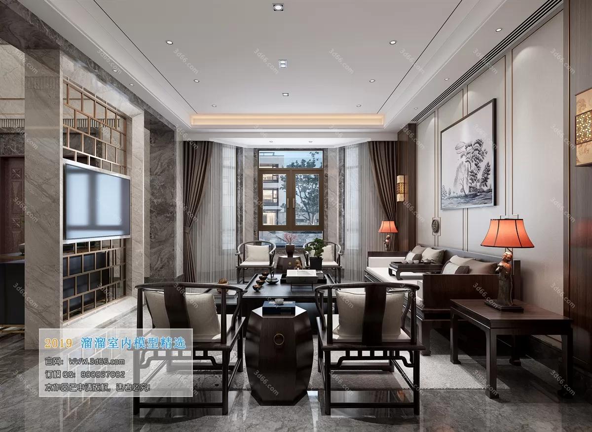 INTERIOR 3D MODELS - LIVING ROOM 3D MODELS