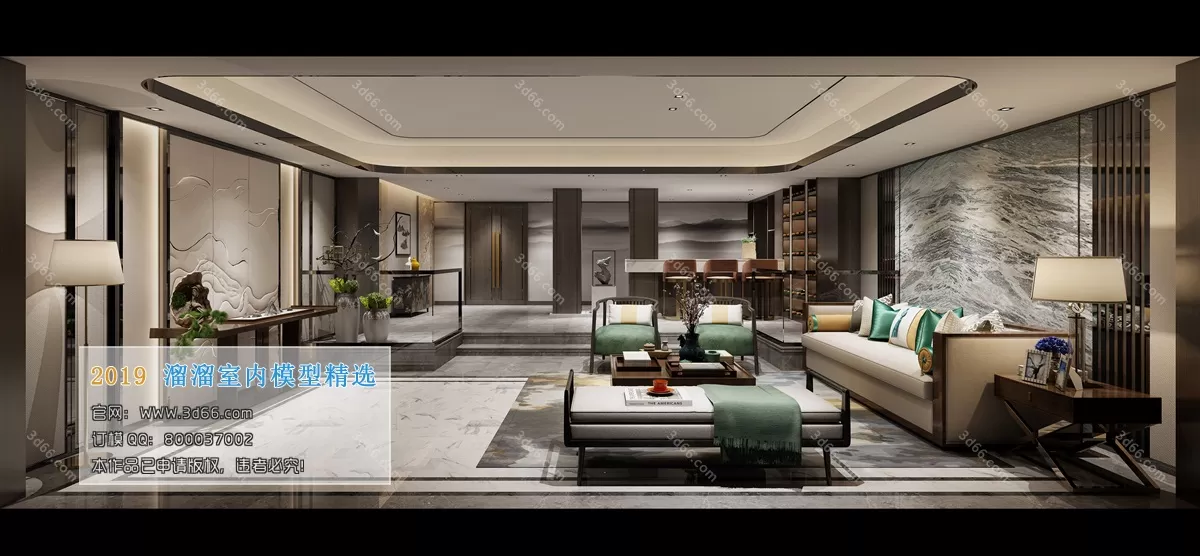 INTERIOR 3D MODELS - LIVING ROOM 3D MODELS