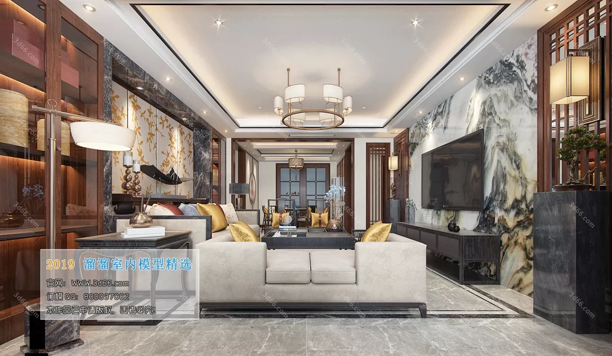 INTERIOR 3D MODELS - LIVING ROOM 3D MODELS