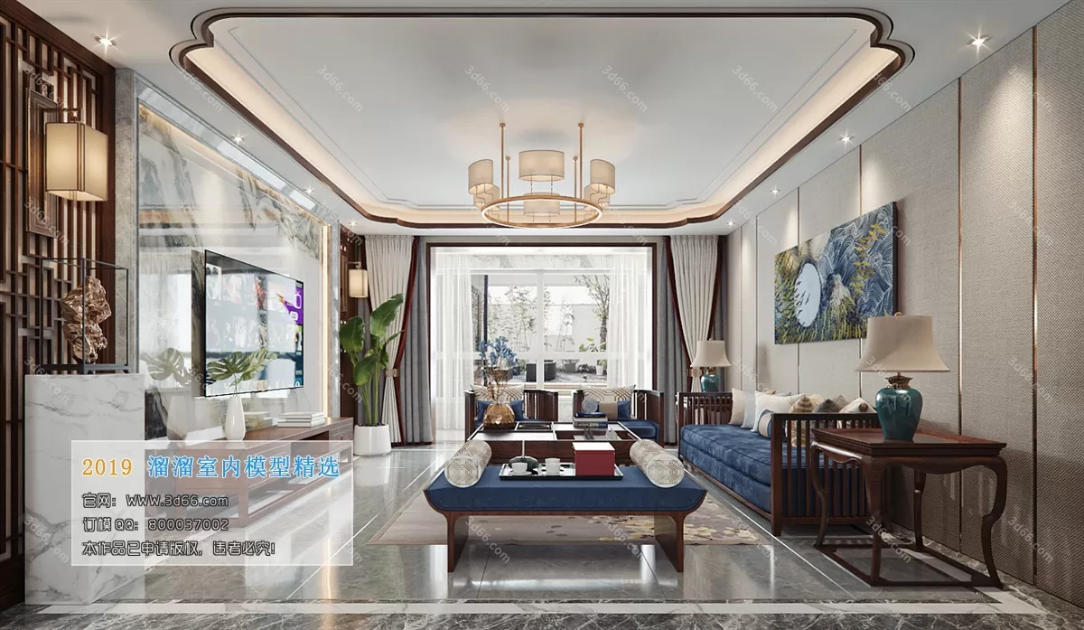 INTERIOR 3D MODELS - LIVING ROOM 3D MODELS