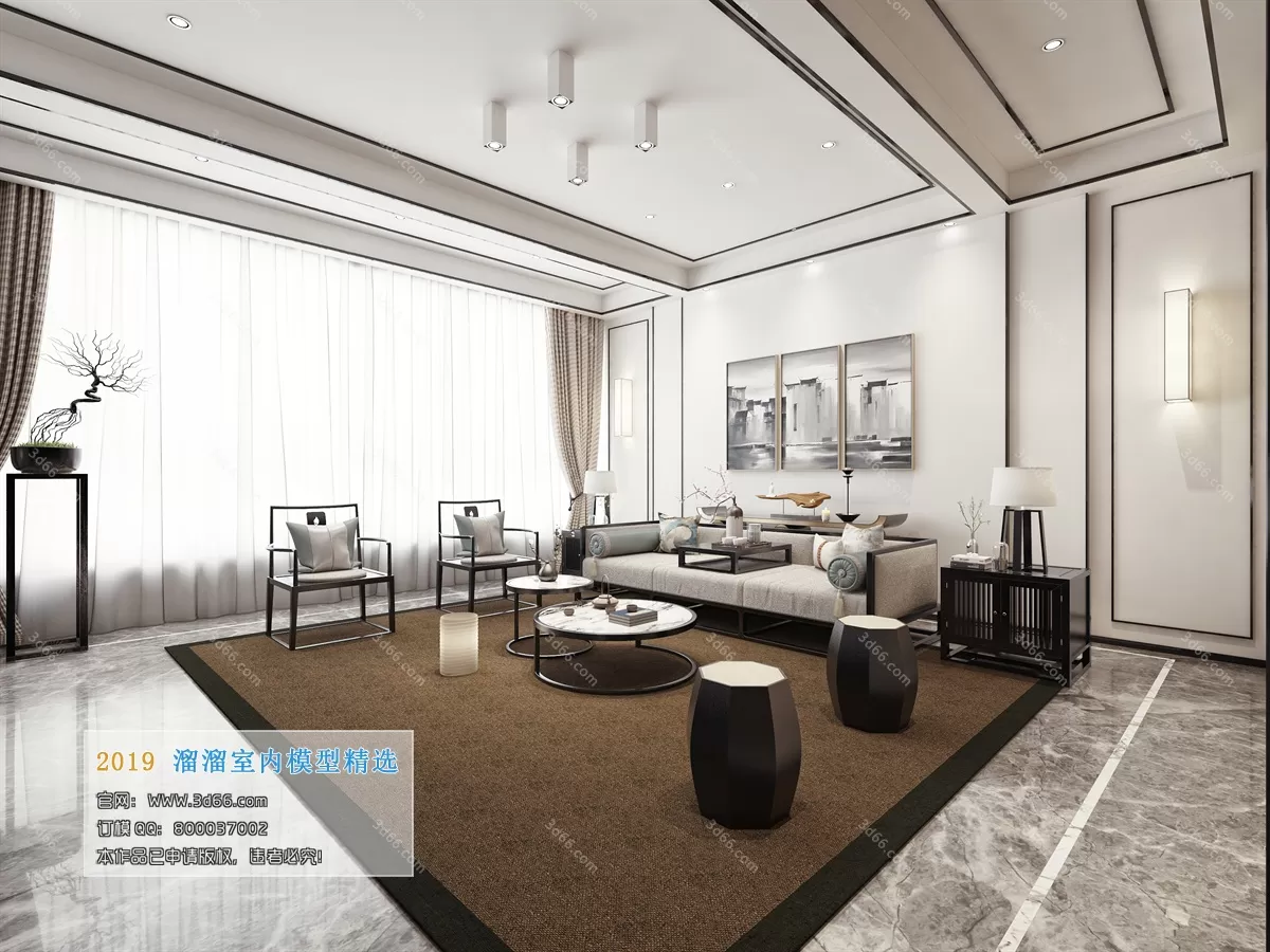 INTERIOR 3D MODELS - LIVING ROOM 3D MODELS