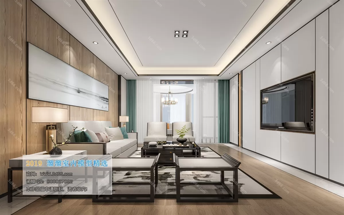 INTERIOR 3D MODELS - LIVING ROOM 3D MODELS