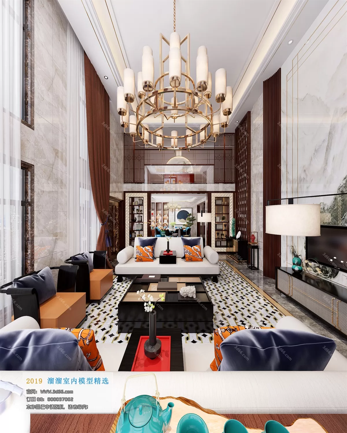 INTERIOR 3D MODELS - LIVING ROOM 3D MODELS