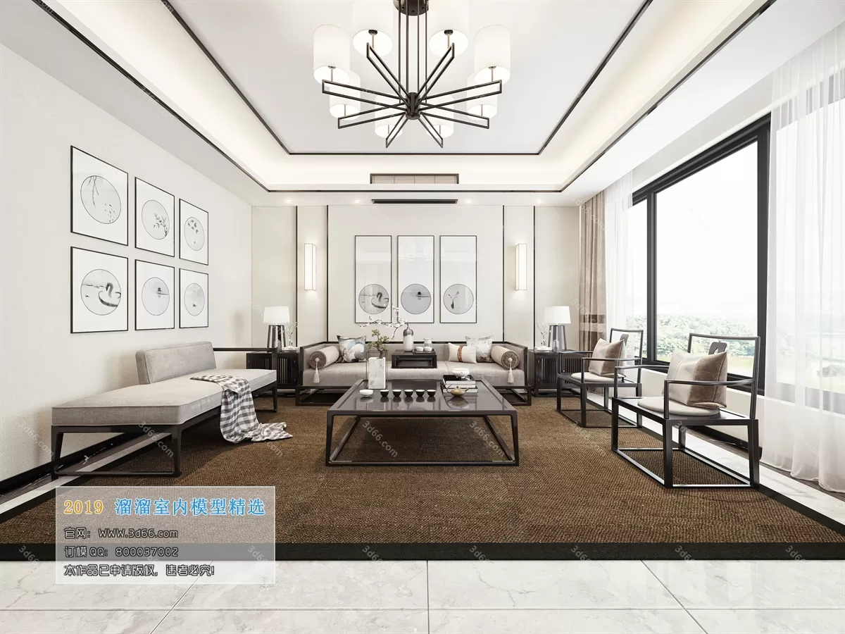 INTERIOR 3D MODELS - LIVING ROOM 3D MODELS