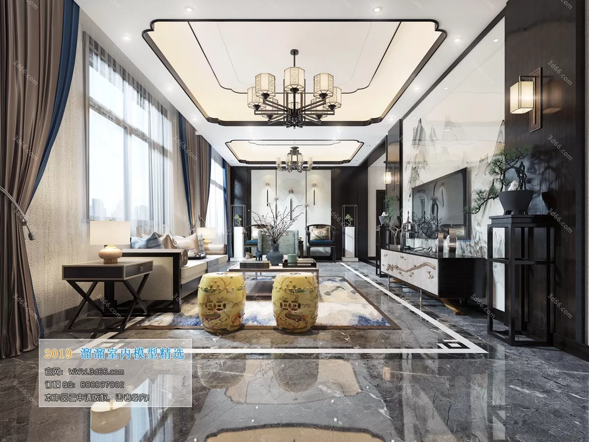 INTERIOR 3D MODELS - LIVING ROOM 3D MODELS