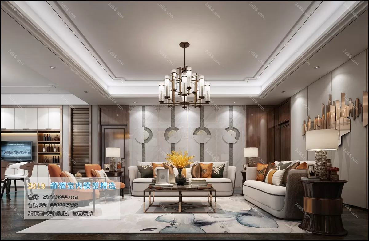INTERIOR 3D MODELS - LIVING ROOM 3D MODELS