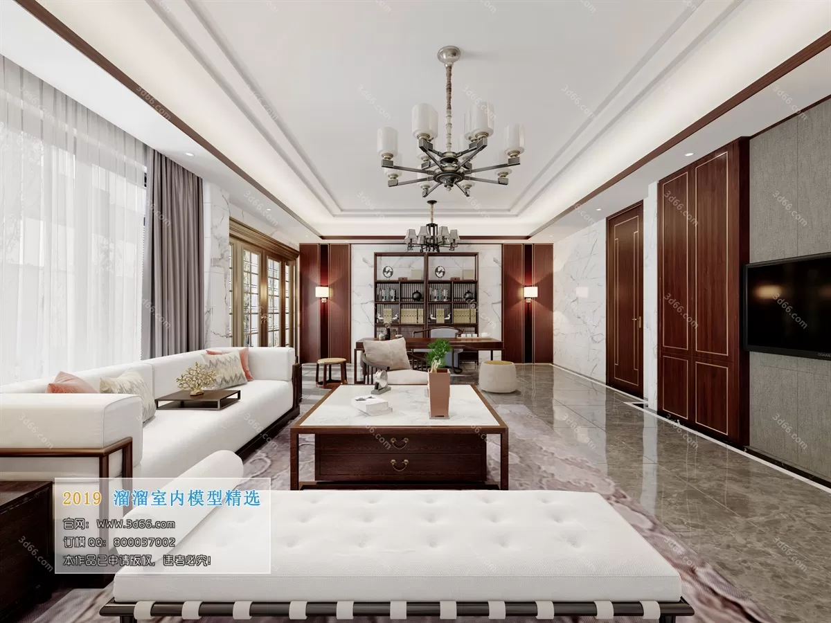 INTERIOR 3D MODELS - LIVING ROOM 3D MODELS