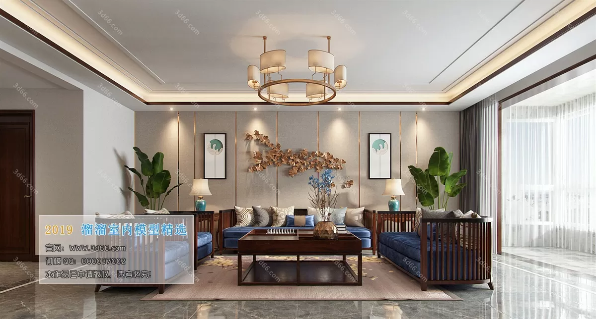 INTERIOR 3D MODELS - LIVING ROOM 3D MODELS