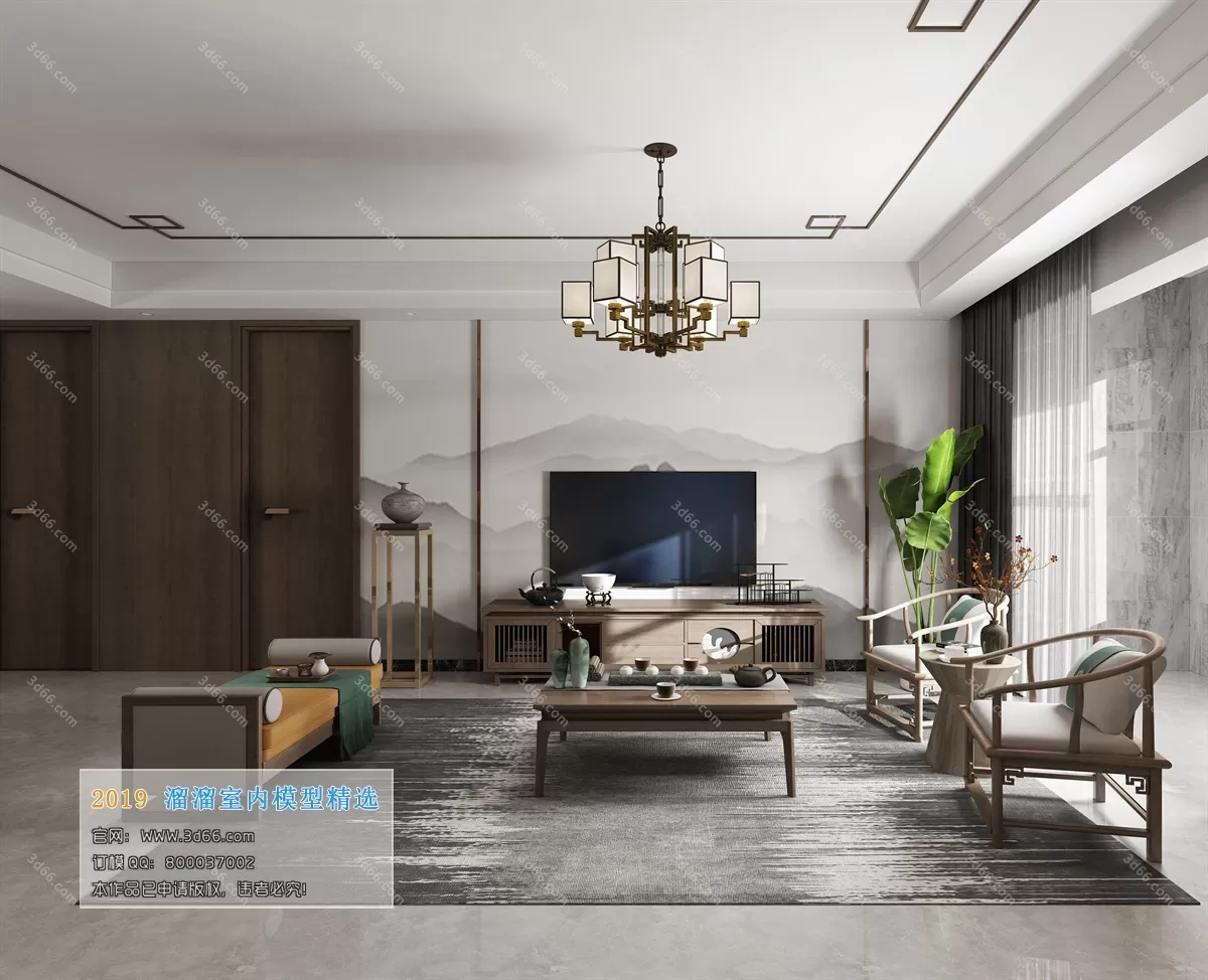 INTERIOR 3D MODELS - LIVING ROOM 3D MODELS