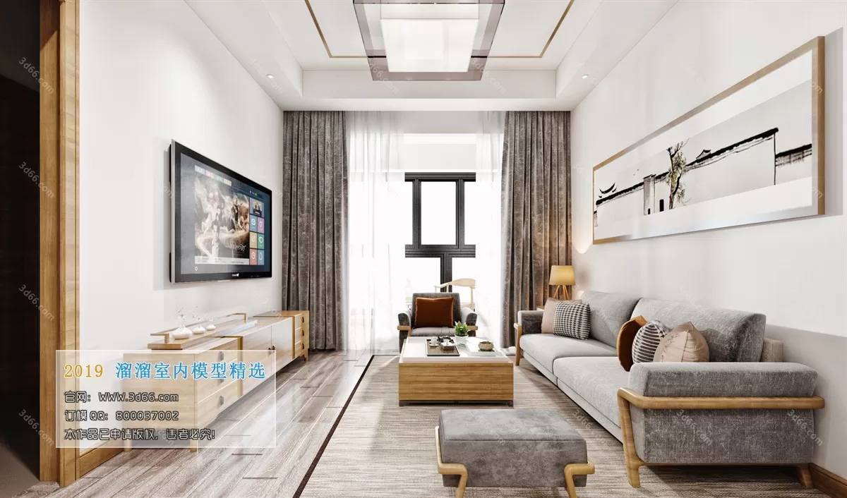 INTERIOR 3D MODELS - LIVING ROOM 3D MODELS