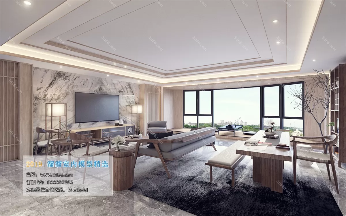 INTERIOR 3D MODELS - LIVING ROOM 3D MODELS