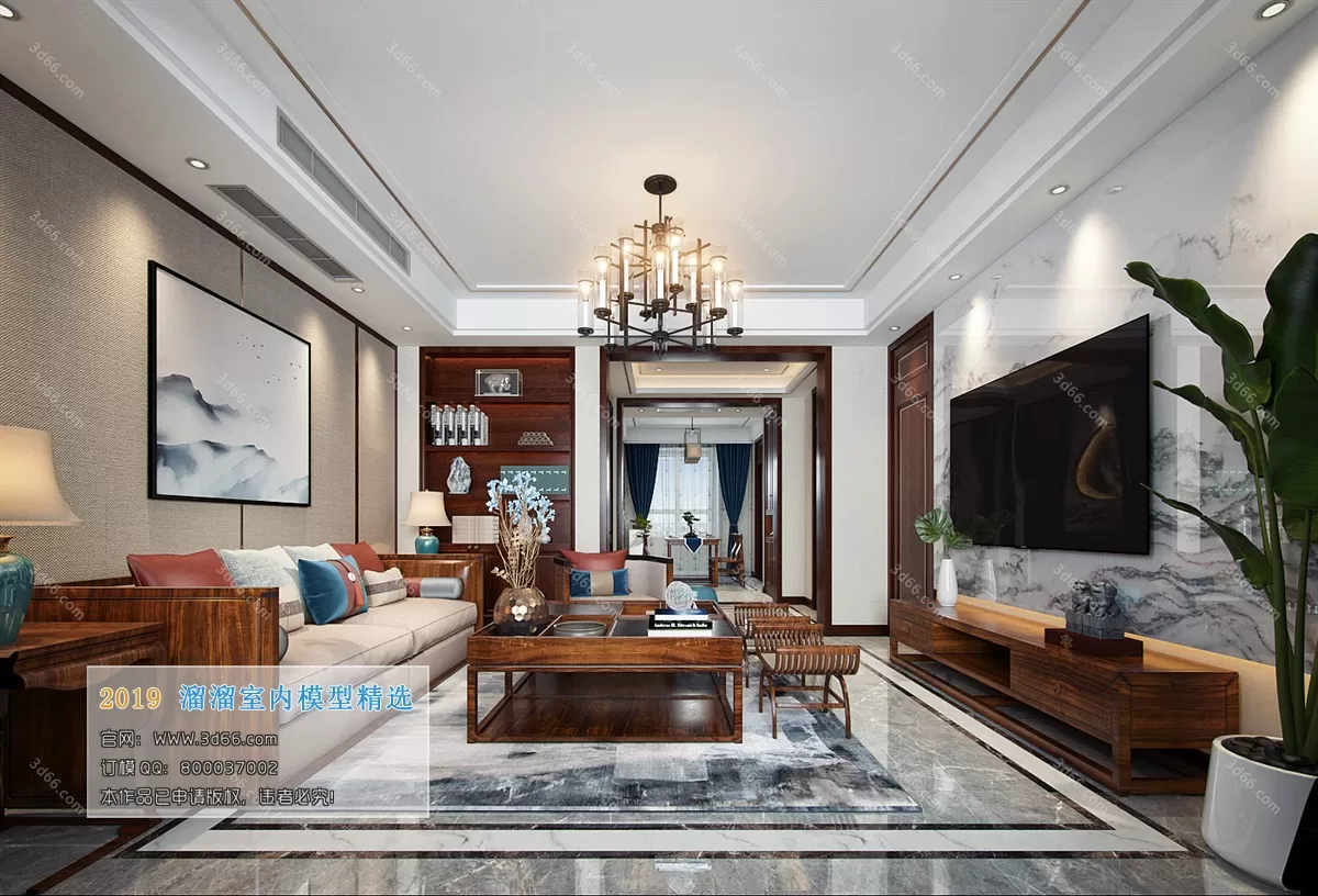 INTERIOR 3D MODELS - LIVING ROOM 3D MODELS