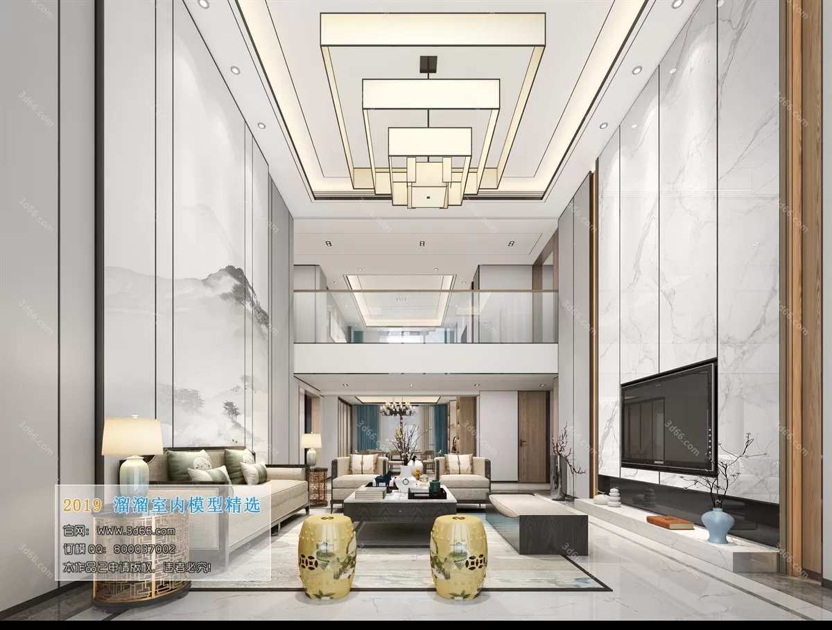 INTERIOR 3D MODELS - LIVING ROOM 3D MODELS