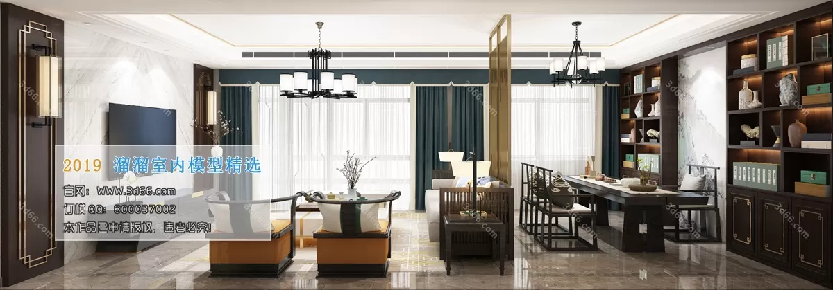 INTERIOR 3D MODELS - LIVING ROOM 3D MODELS