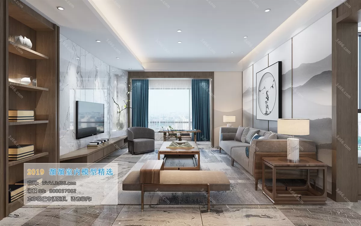 INTERIOR 3D MODELS - LIVING ROOM 3D MODELS