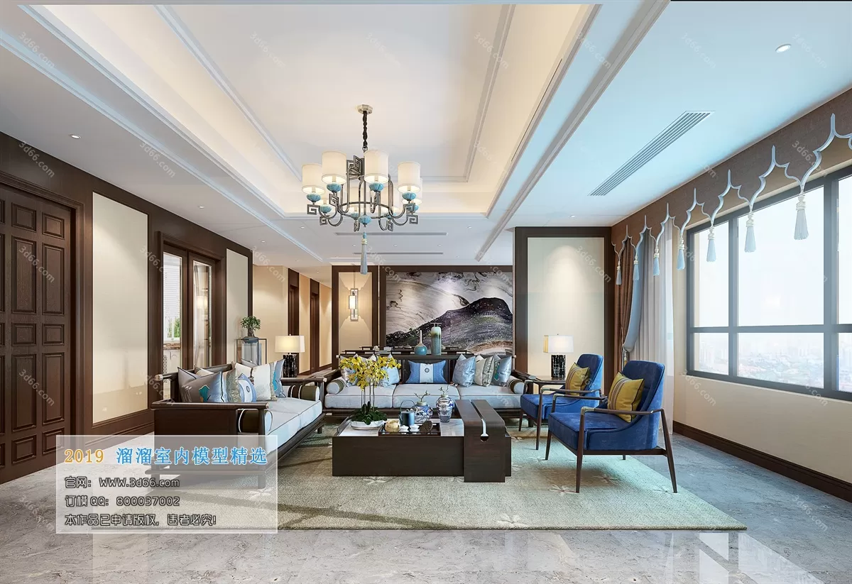 INTERIOR 3D MODELS - LIVING ROOM 3D MODELS