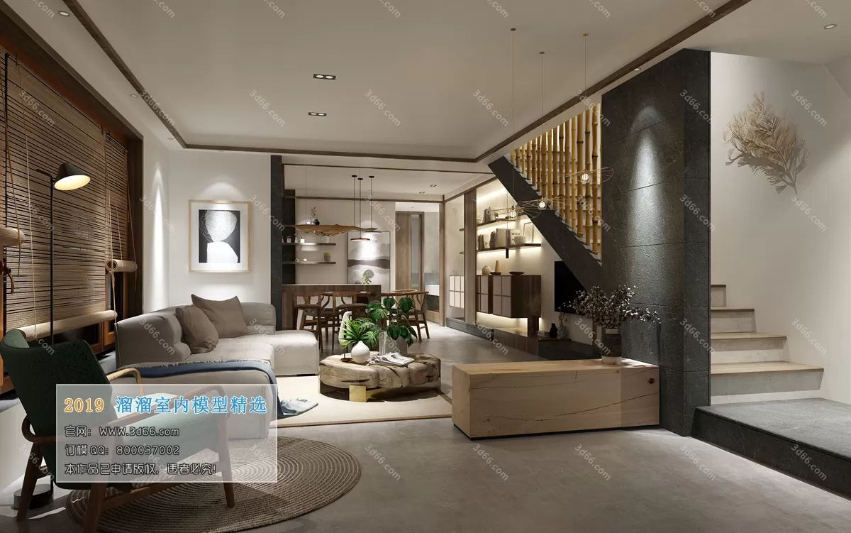 INTERIOR 3D MODELS - LIVING ROOM 3D MODELS