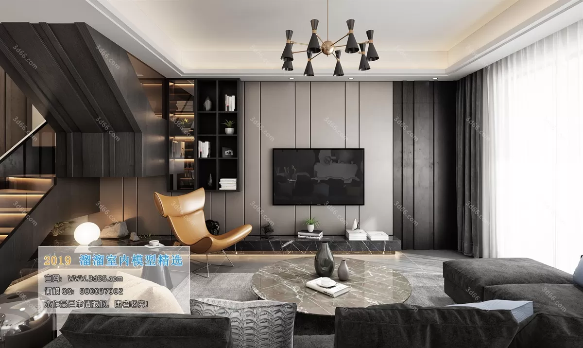 INTERIOR 3D MODELS - LIVING ROOM 3D MODELS