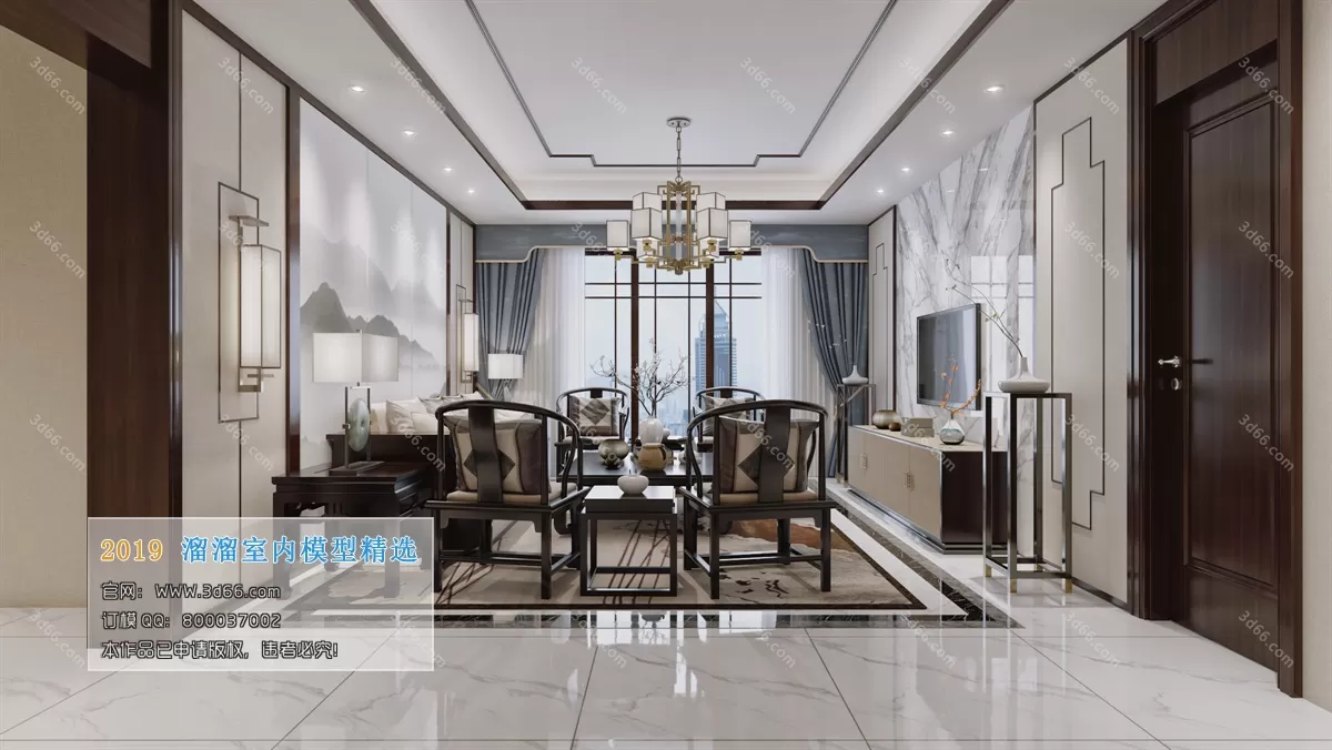 INTERIOR 3D MODELS - LIVING ROOM 3D MODELS