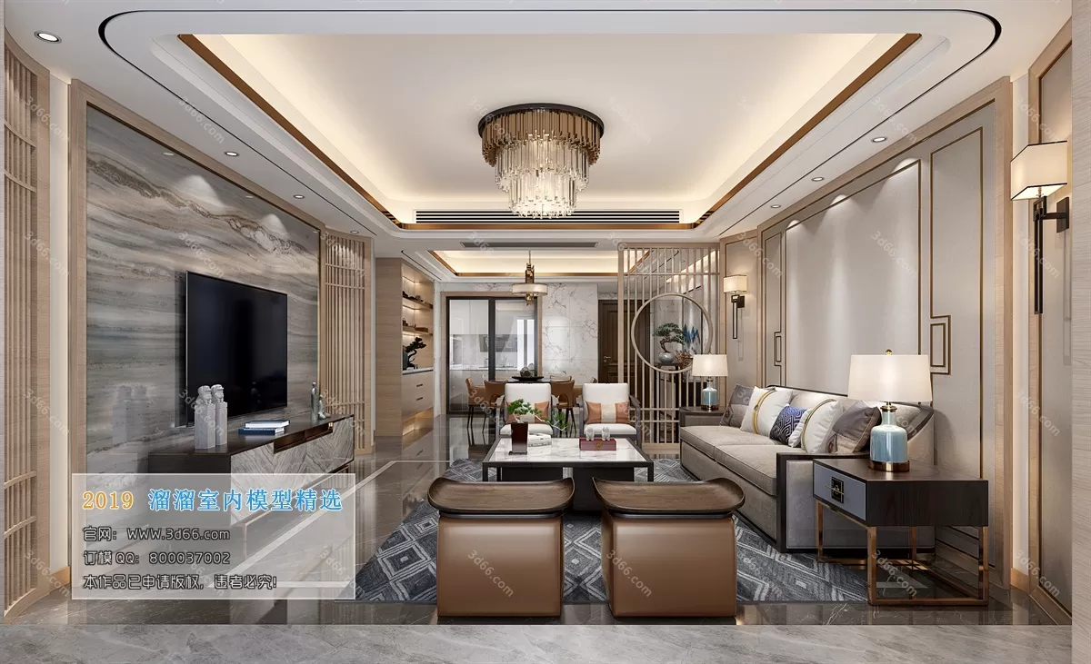 INTERIOR 3D MODELS - LIVING ROOM 3D MODELS