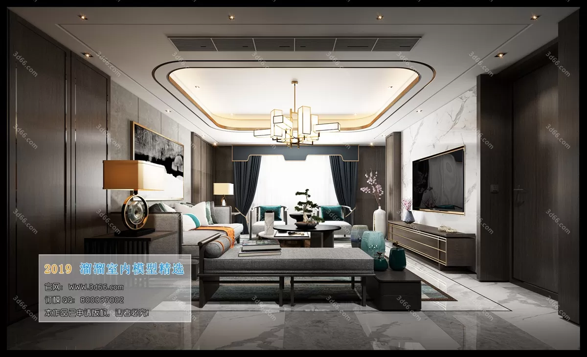 INTERIOR 3D MODELS - LIVING ROOM 3D MODELS