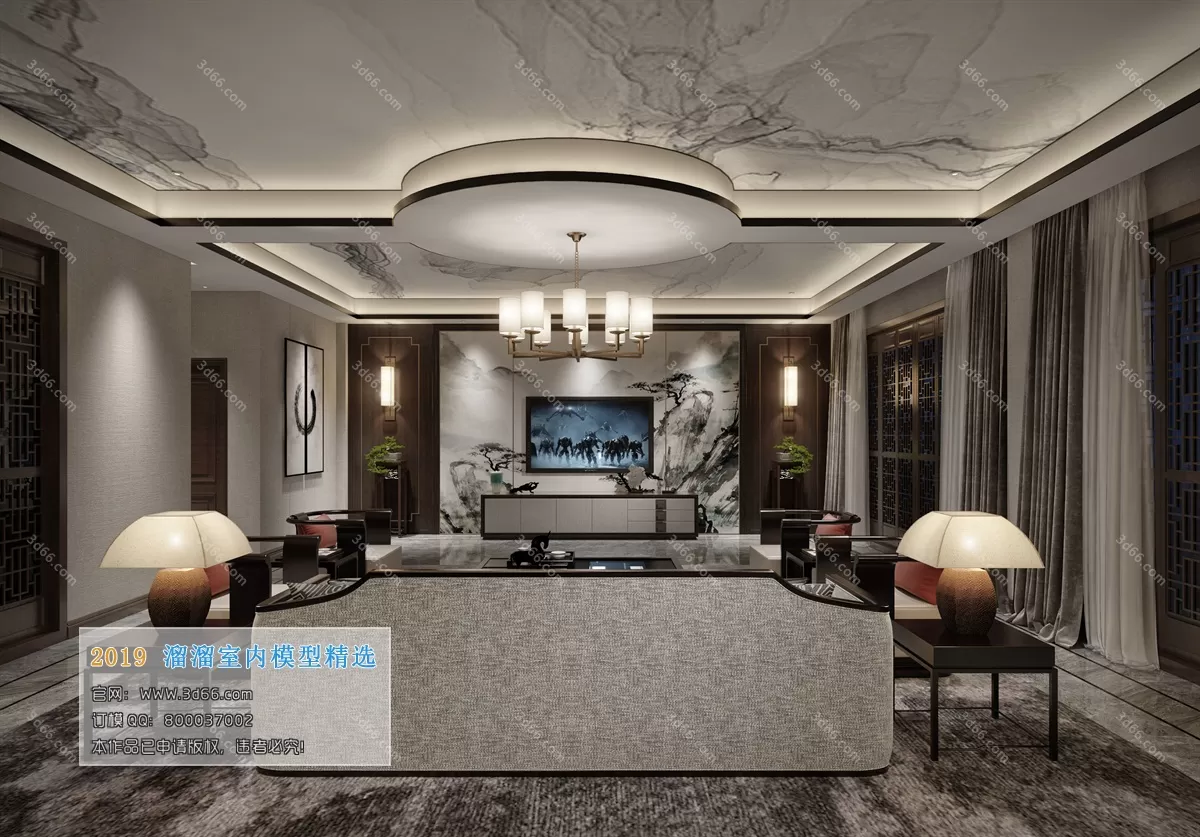 INTERIOR 3D MODELS - LIVING ROOM 3D MODELS