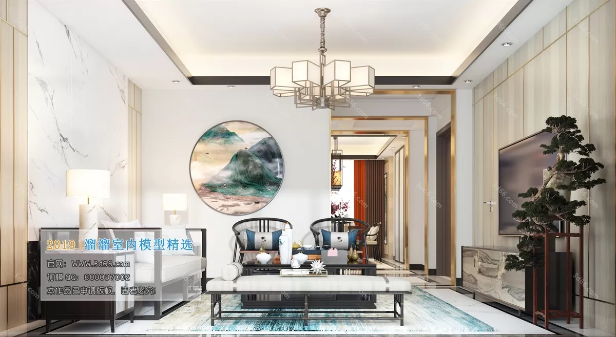 INTERIOR 3D MODELS - LIVING ROOM 3D MODELS