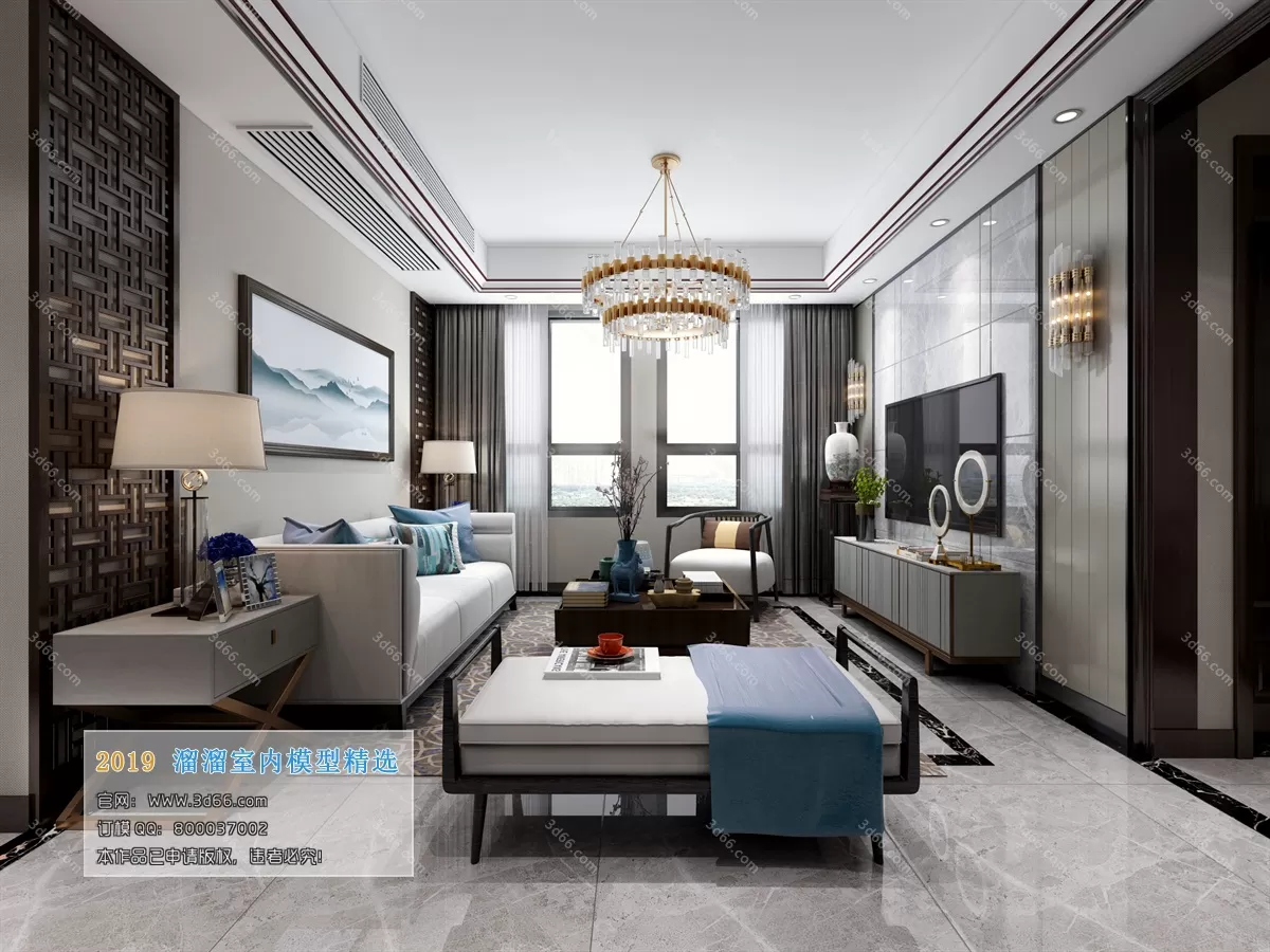 INTERIOR 3D MODELS - LIVING ROOM 3D MODELS