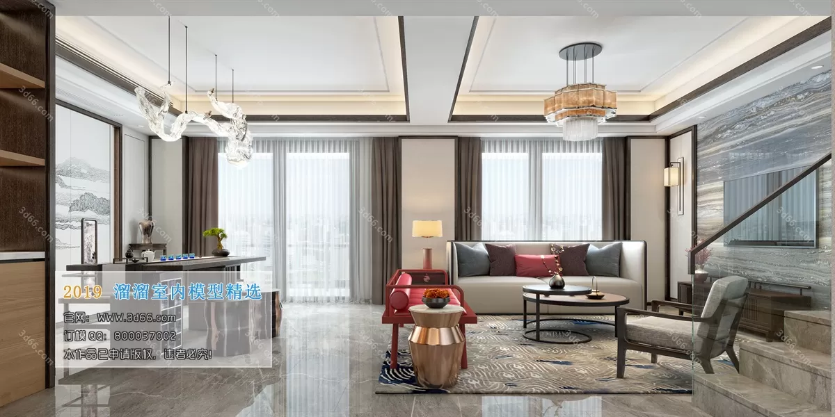 INTERIOR 3D MODELS - LIVING ROOM 3D MODELS