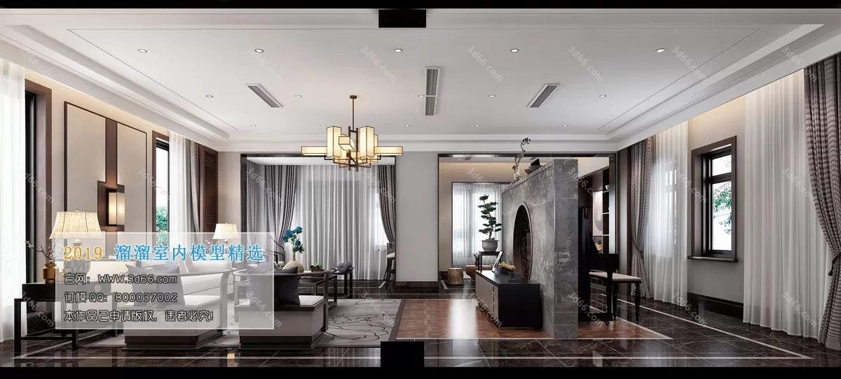 INTERIOR 3D MODELS - LIVING ROOM 3D MODELS