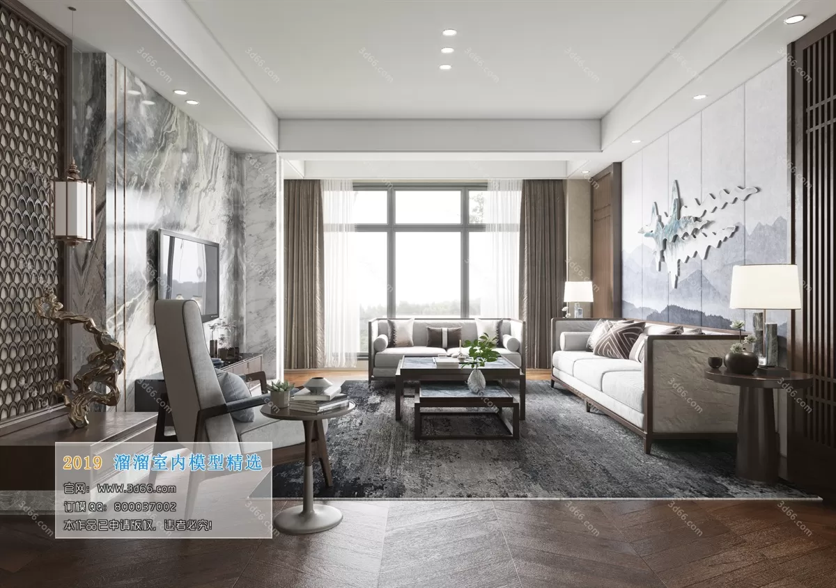 INTERIOR 3D MODELS - LIVING ROOM 3D MODELS