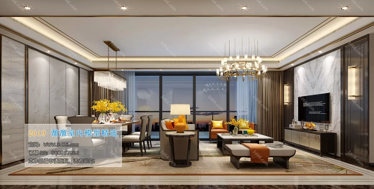 INTERIOR 3D MODELS - LIVING ROOM 3D MODELS