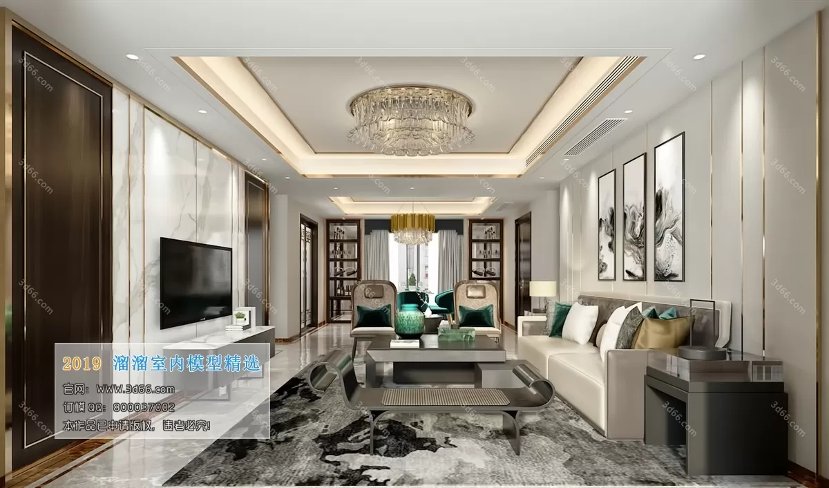 INTERIOR 3D MODELS - LIVING ROOM 3D MODELS