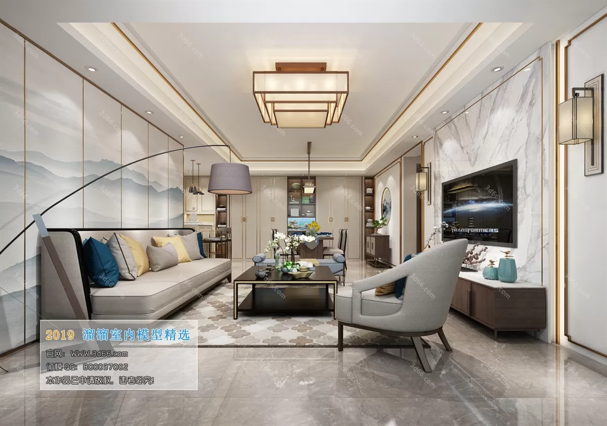 INTERIOR 3D MODELS - LIVING ROOM 3D MODELS