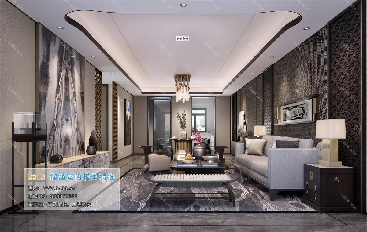 INTERIOR 3D MODELS - LIVING ROOM 3D MODELS