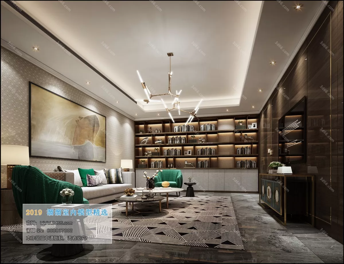 INTERIOR 3D MODELS - LIVING ROOM 3D MODELS