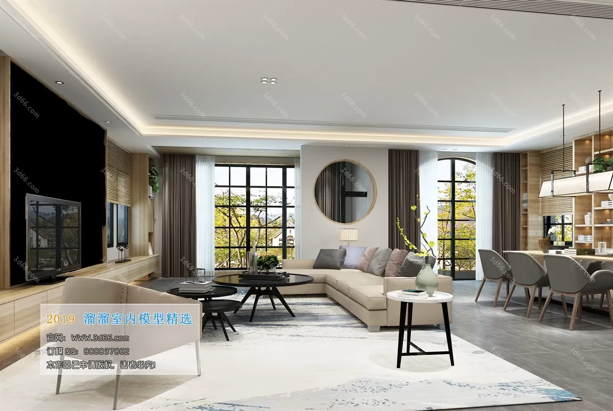 INTERIOR 3D MODELS - LIVING ROOM 3D MODELS