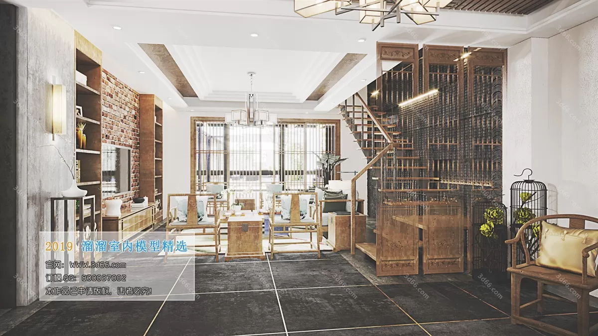 INTERIOR 3D MODELS - LIVING ROOM 3D MODELS