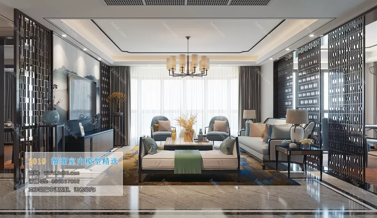 INTERIOR 3D MODELS - LIVING ROOM 3D MODELS